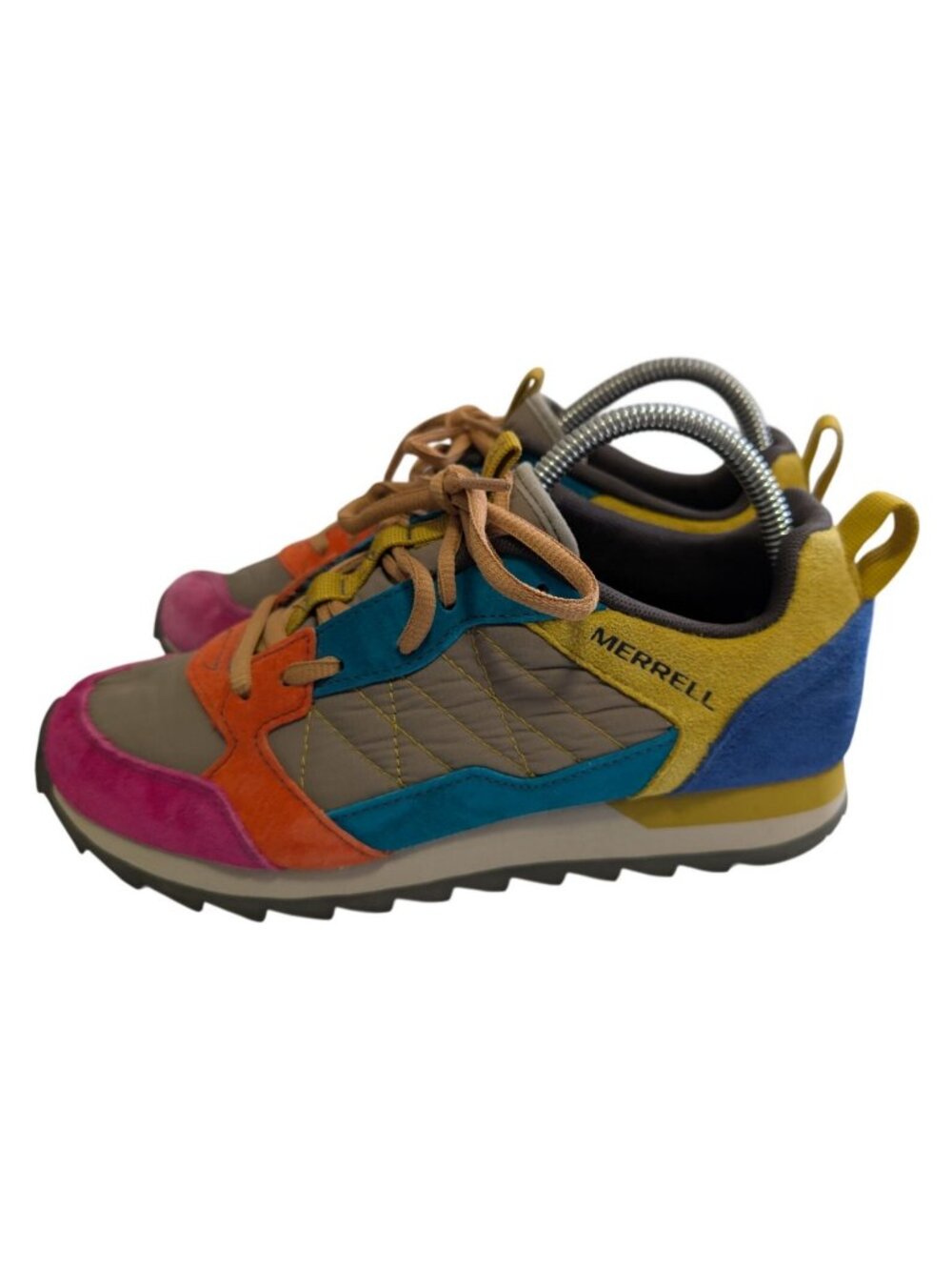 MERRELL Alpine Sneaker J004596 Brindle Multi Colorblock Suede Womens Size 6.5